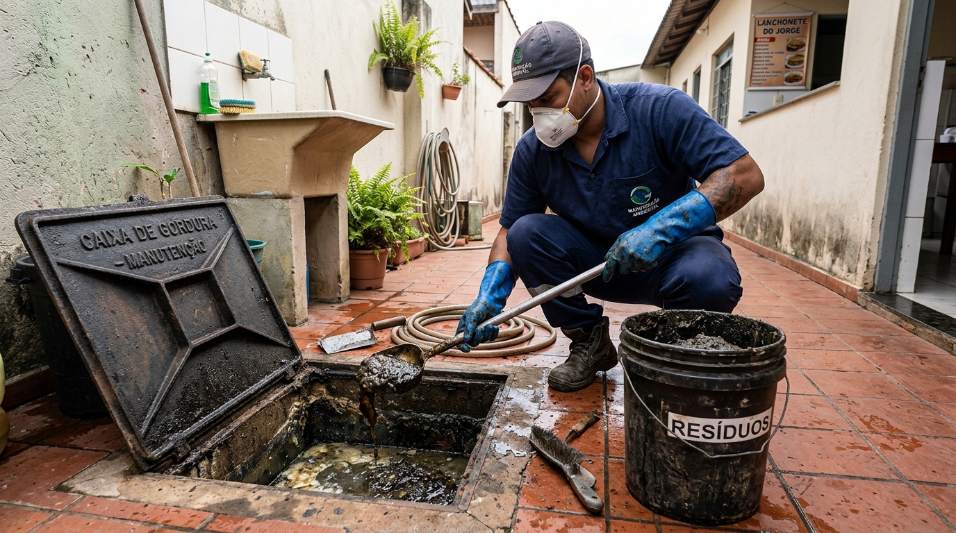 Manutenção de Caixa de Gordura em Mogi das Cruzes‑SP